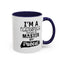 Master Peace-Black-Accent Coffee Mug (11, 15oz)