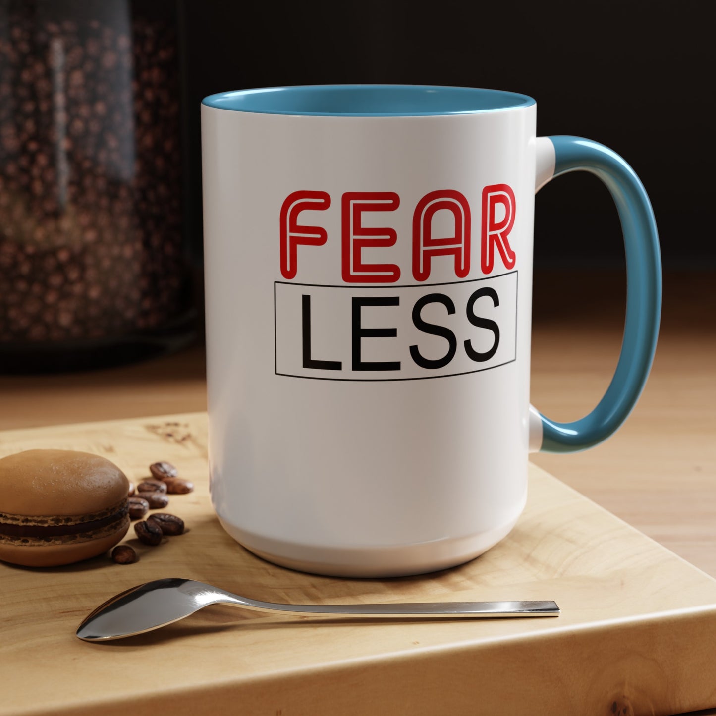Fear-Less-Accent Coffee Mug (11, 15oz)
