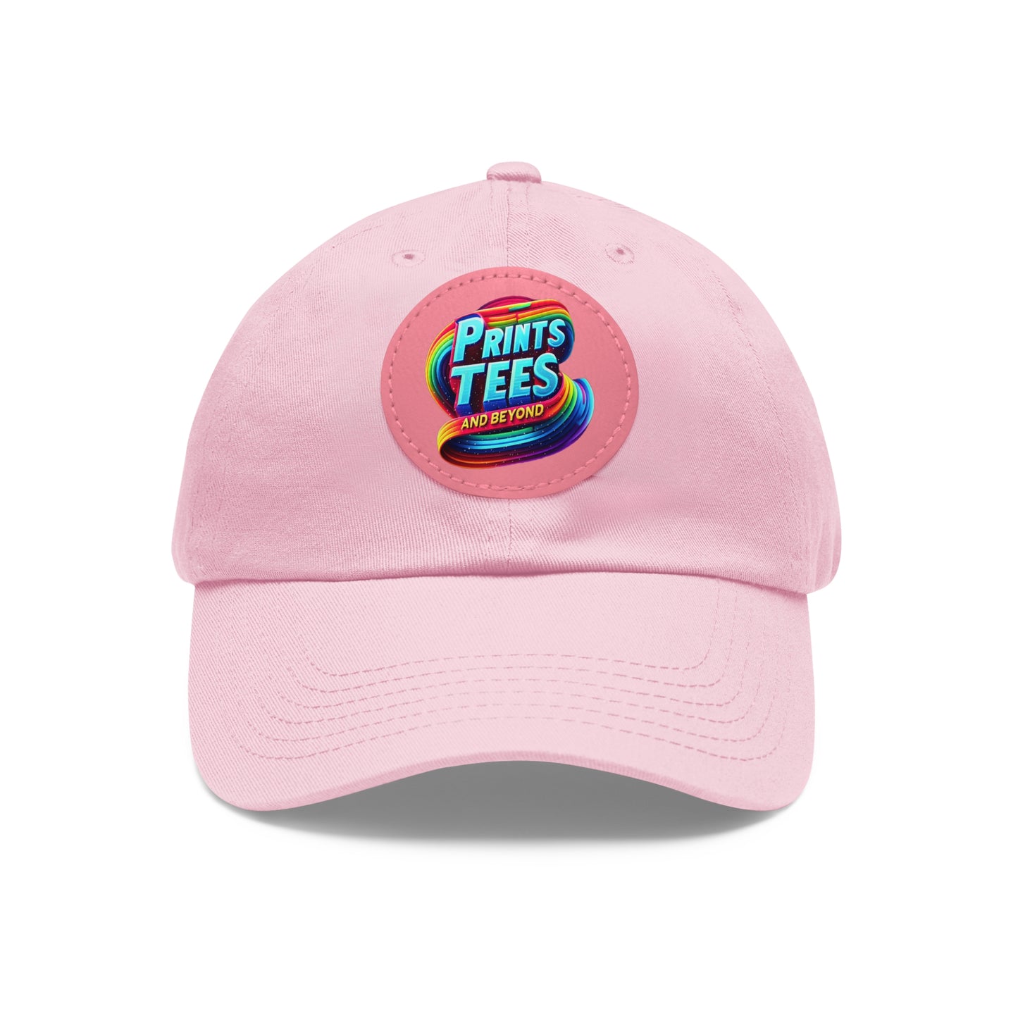 PTB-Dad Hat with Leather Patch (Round)