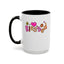 Blessed Flowers-Accent Coffee Mug (11, 15oz)