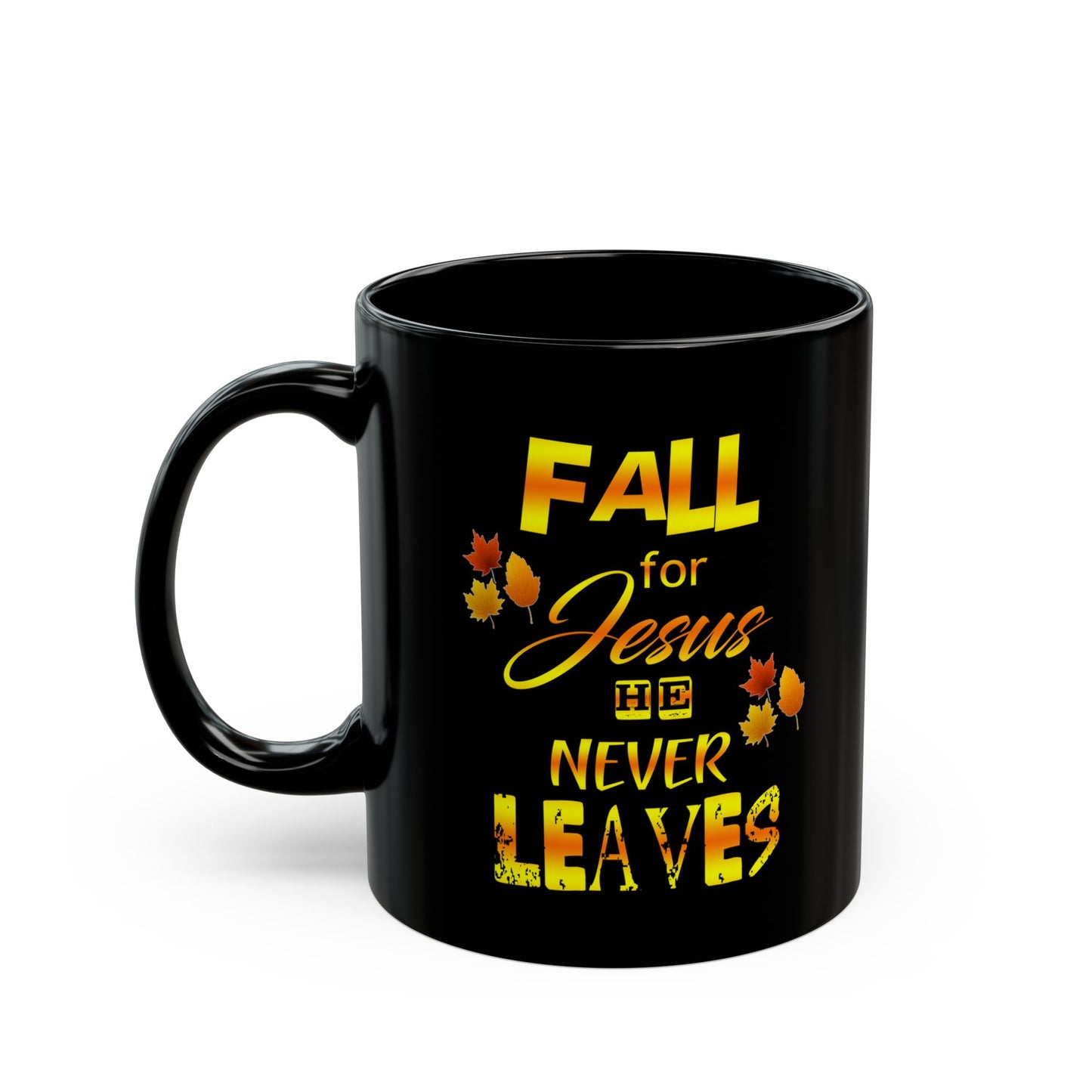 Fall For Jesus-Black Mug (11oz, 15oz)