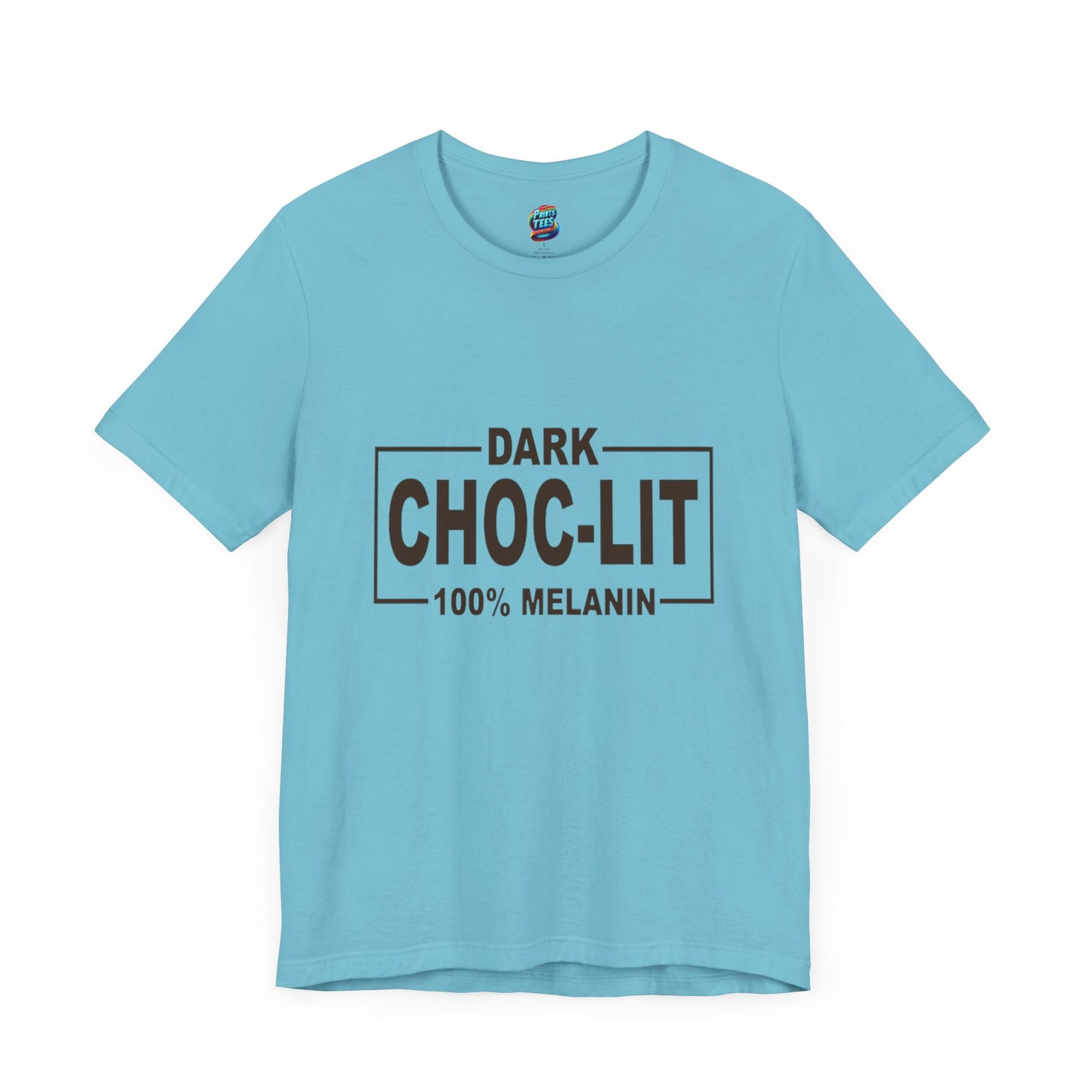 Dark Choc-Lit-Jersey Knit T-Shirt