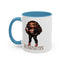 Standing on Business-Brown Woman-Accent Coffee Mug (11, 15oz)