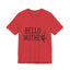 Hello Mother-Jersey Knit T-Shirt