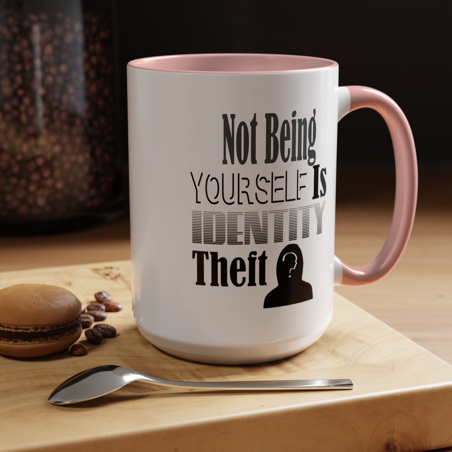 Identity Theft-Accent Coffee Mug (11, 15oz)