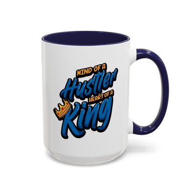 Mind of a Hustler-Accent Coffee Mug (11, 15oz)