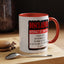 Interact at Own Risk-Accent Coffee Mug (11, 15oz)