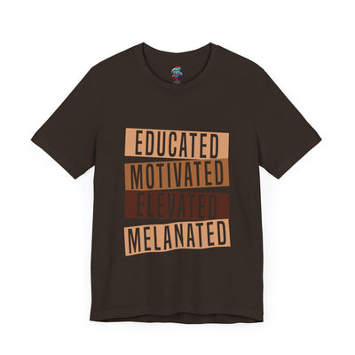 Educated Melanated-Jersey Knit T-Shirt