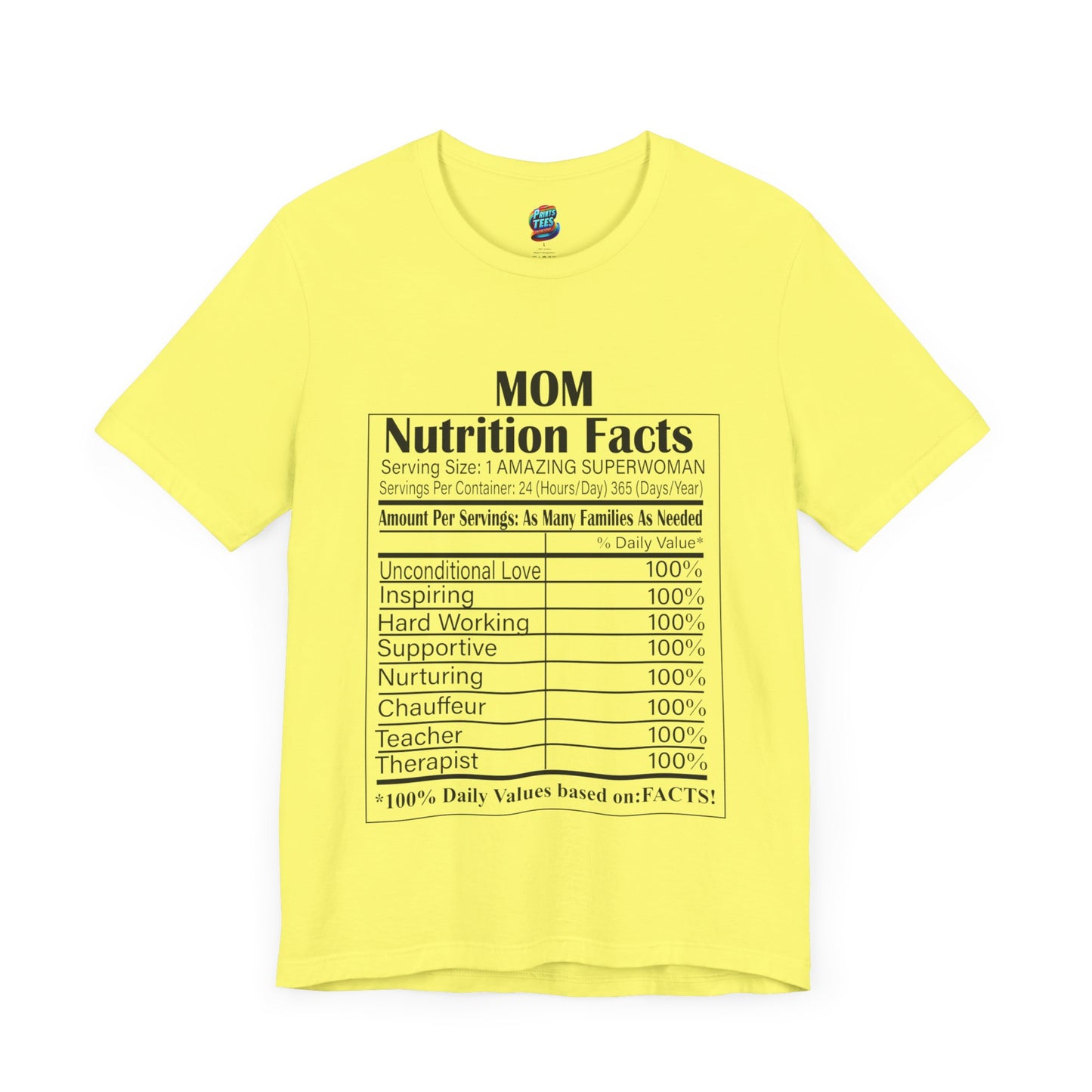 Mom-Nutritional Facts-Jersey Knit T-Shirt