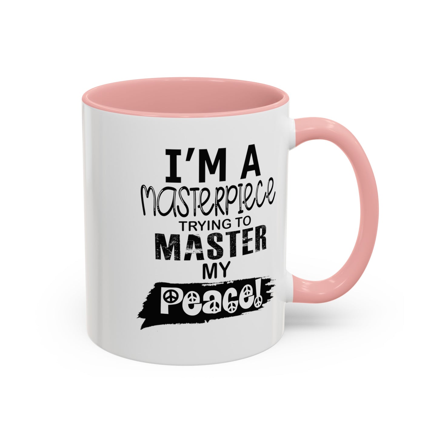 Master Peace-Black-Accent Coffee Mug (11, 15oz)