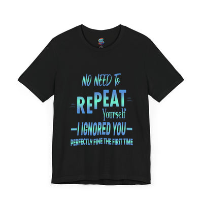 Ignored-first time-Jersey Knit T-Shirt