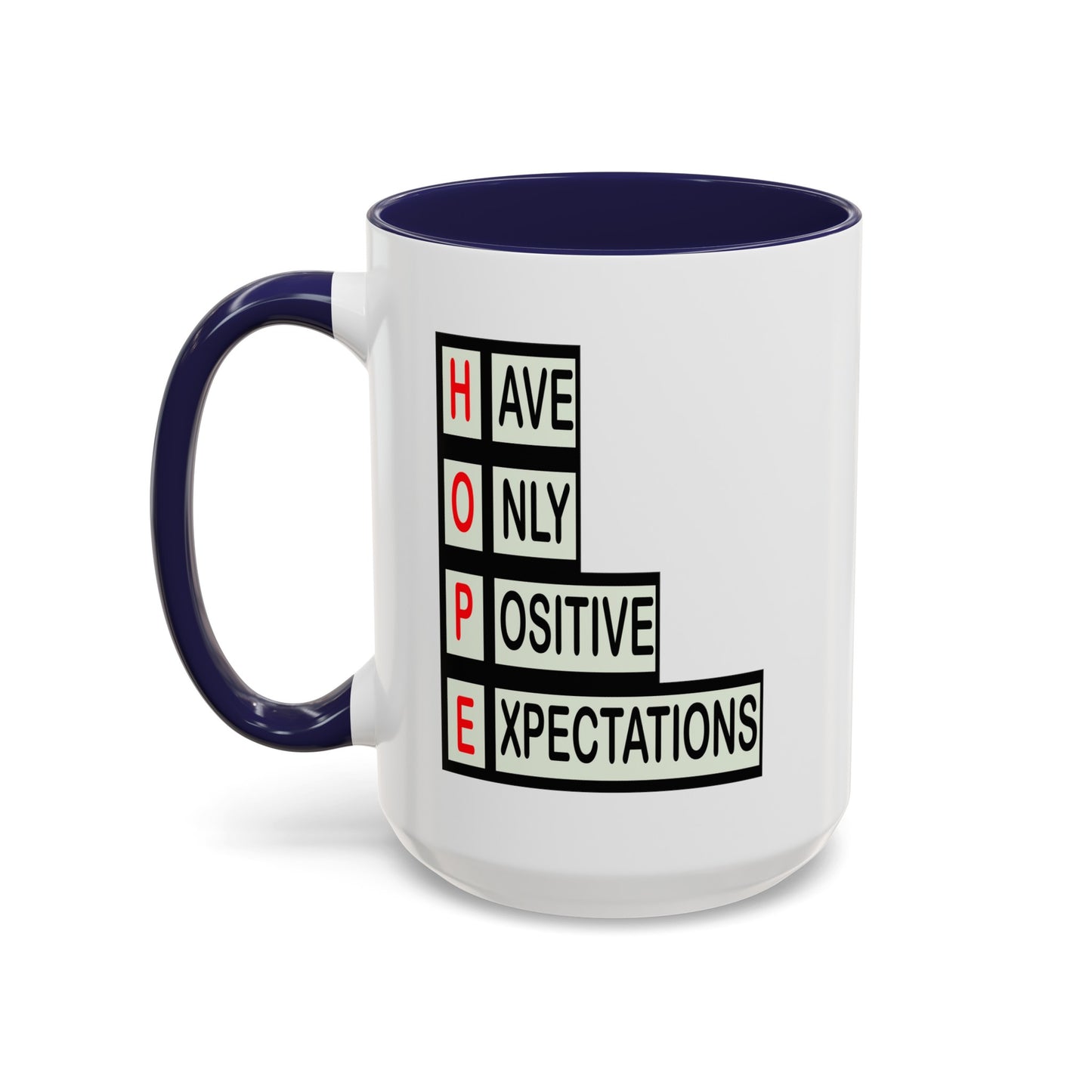 Hope Blocks-Accent Coffee Mug (11, 15oz)