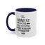 Outsmarted-Accent Coffee Mug (11, 15oz)