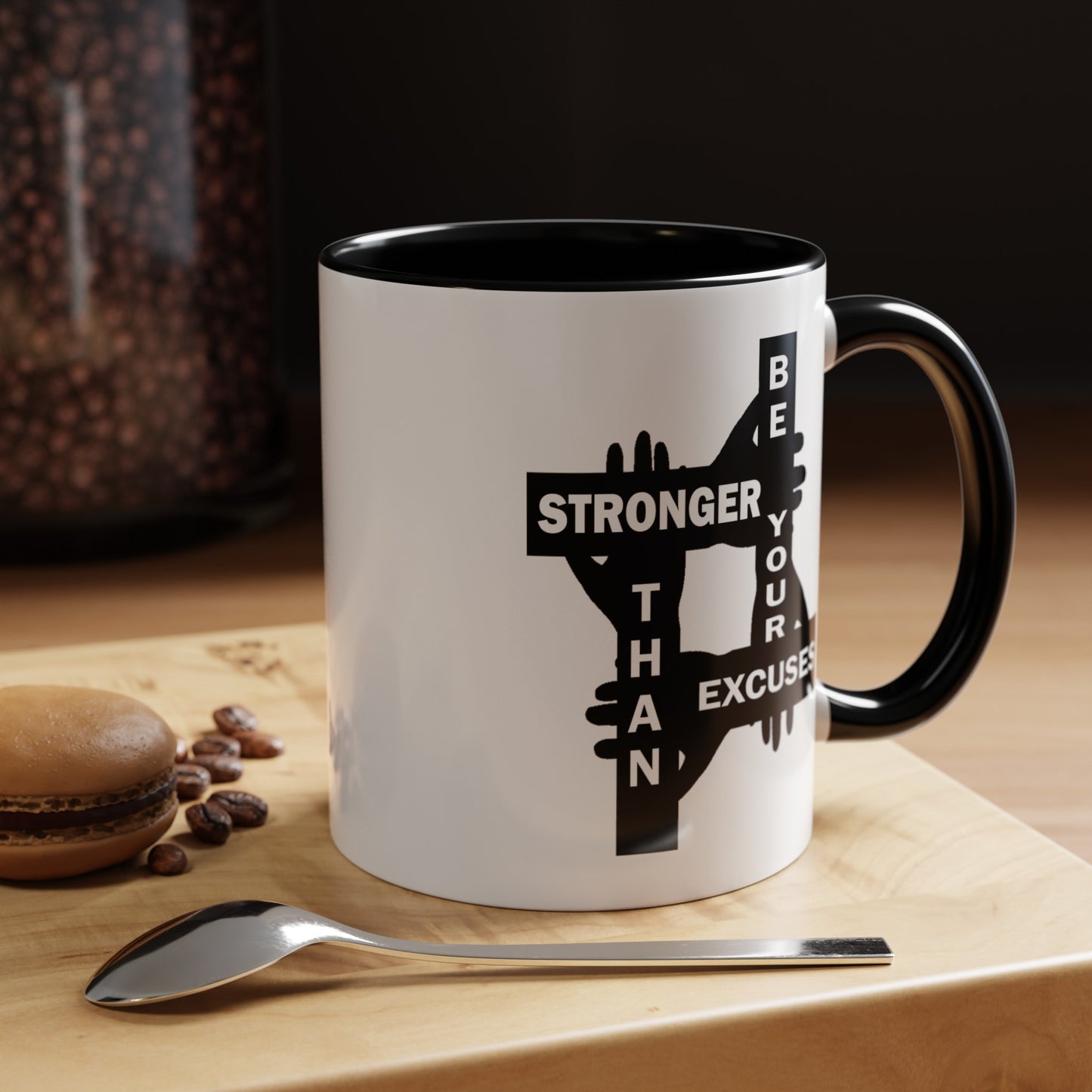 Be Stronger-Accent Coffee Mug (11, 15oz)