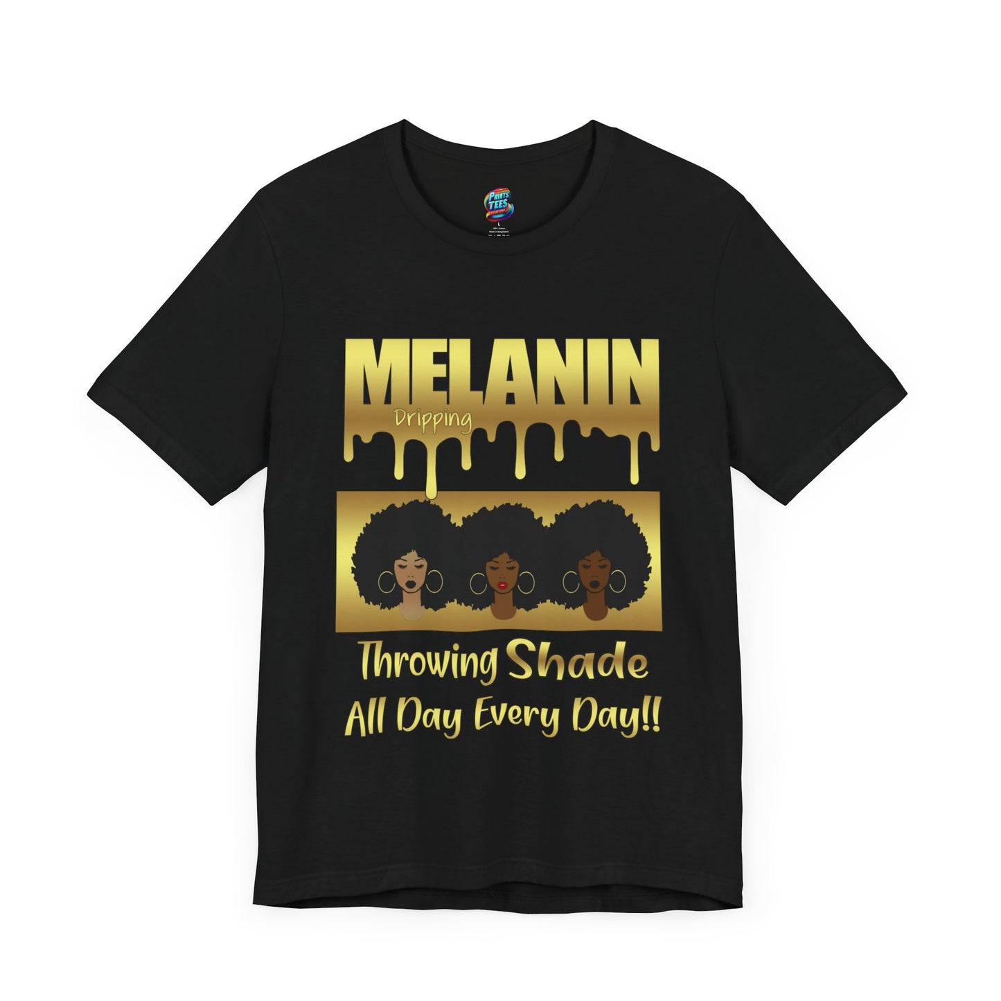 Melanin Dripping-Jersey Knit T-Shirt