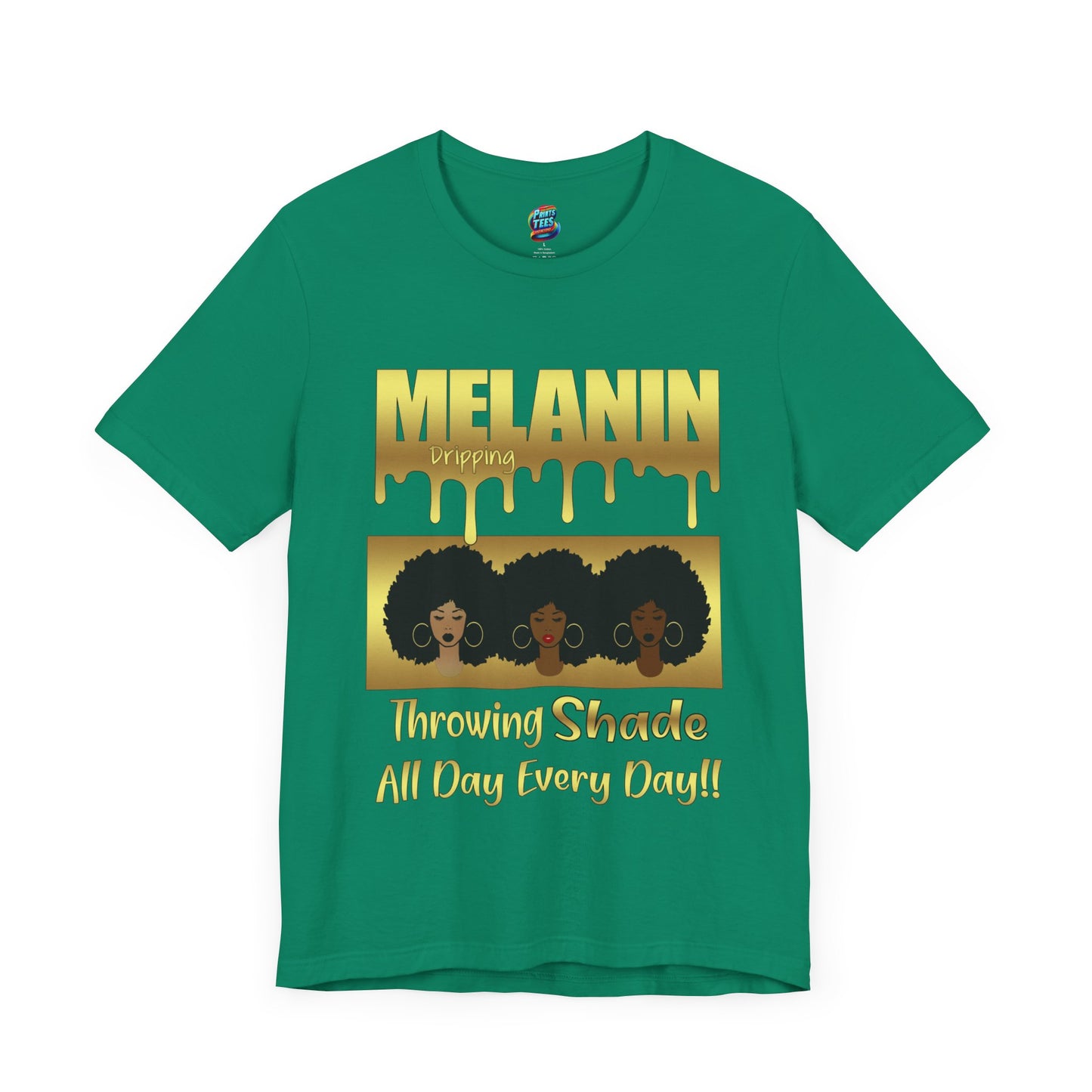 Melanin Dripping-Jersey Knit T-Shirt