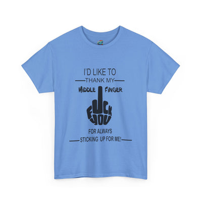 Fu(k You-Middle Finger-Heavy Cotton Classic Tee