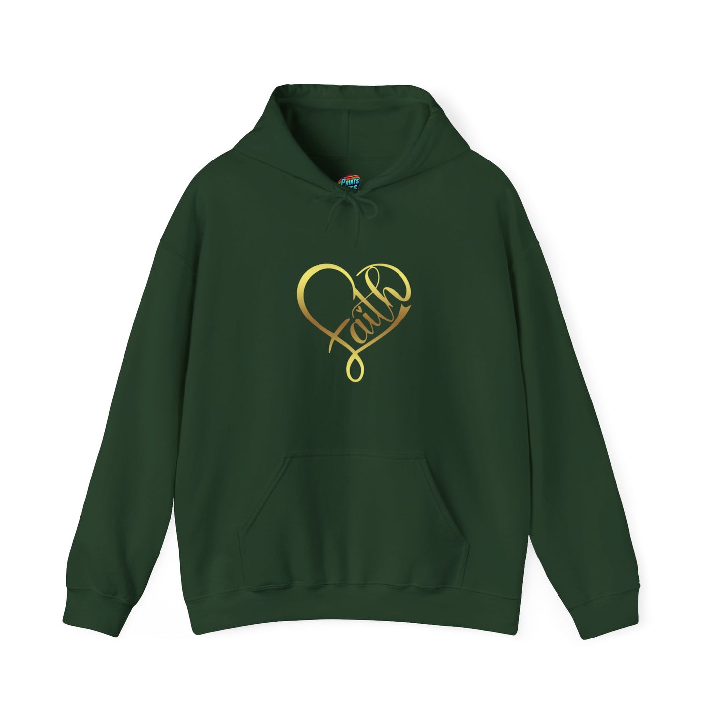 Faith Heart-Heavy Blend™ Classic Hoodie