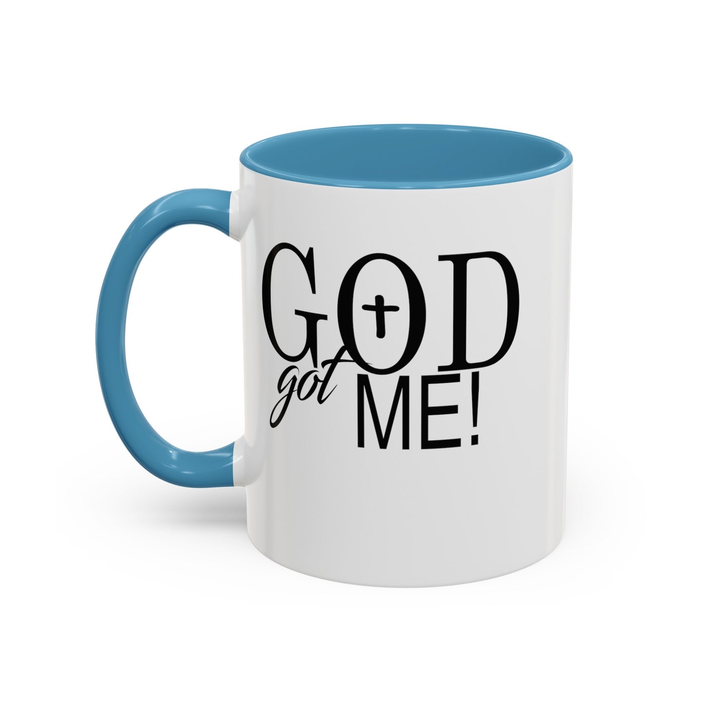 God Got Me-Accent Coffee Mug (11, 15oz)