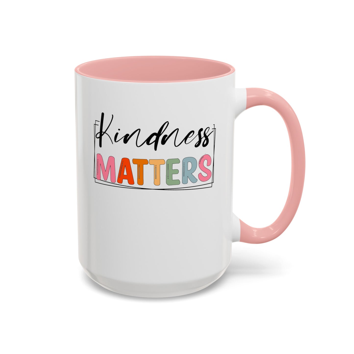 Kindness Matters-Accent Coffee Mug (11, 15oz)