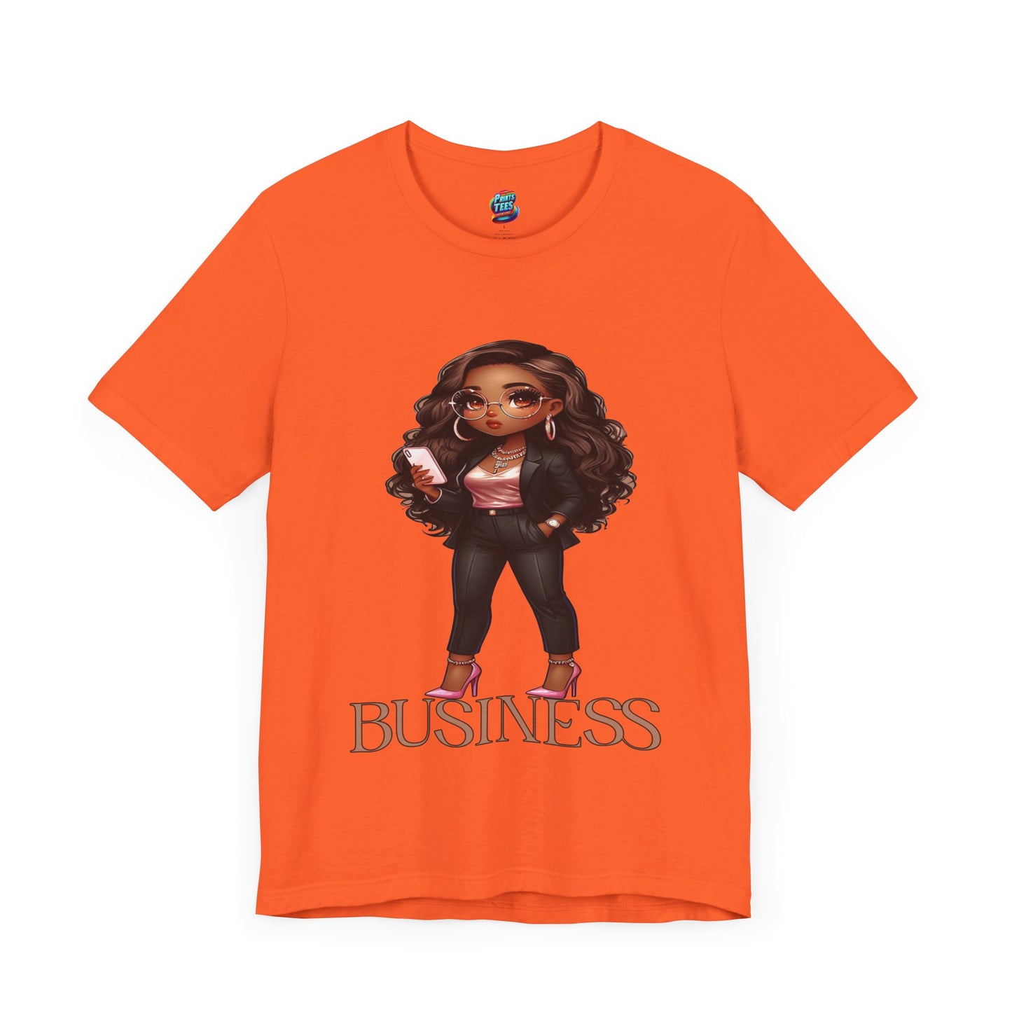 Standing on Business-Brown Woman-Jersey Knit T-Shirt