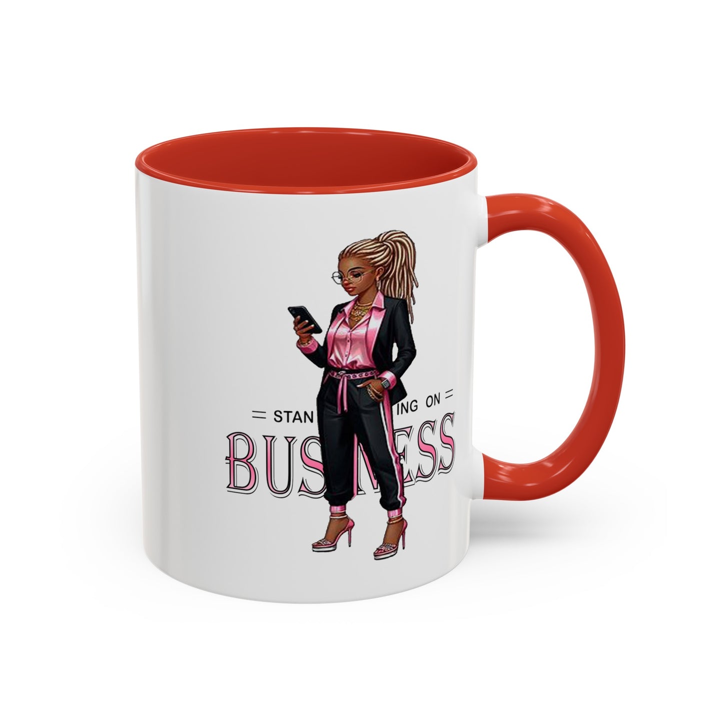 Standing on Business-Dreads-Accent Coffee Mug (11, 15oz)