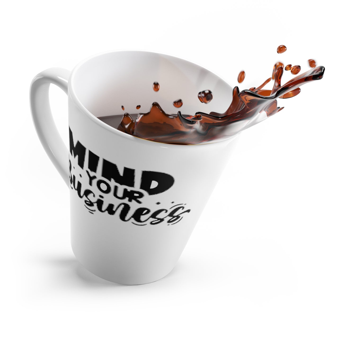 Mind Your Business-Latte Mug, 12oz