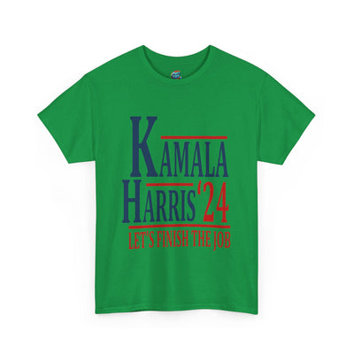 Kamala-Let's Finish the Job 24-Heavy Cotton Classic Tee