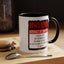 Interact at Own Risk-Accent Coffee Mug (11, 15oz)