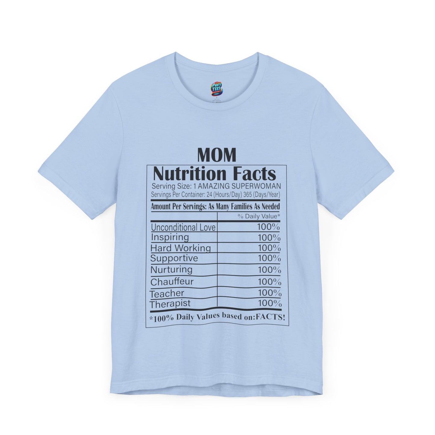 Mom-Nutritional Facts-Jersey Knit T-Shirt