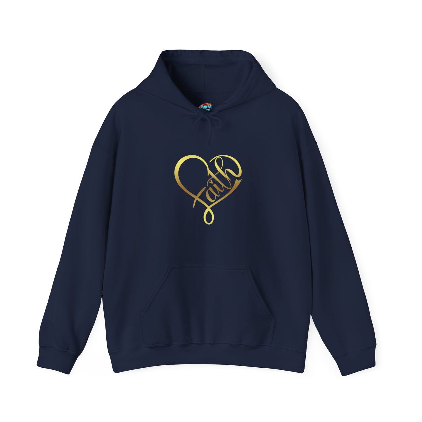 Faith Heart-Heavy Blend™ Classic Hoodie