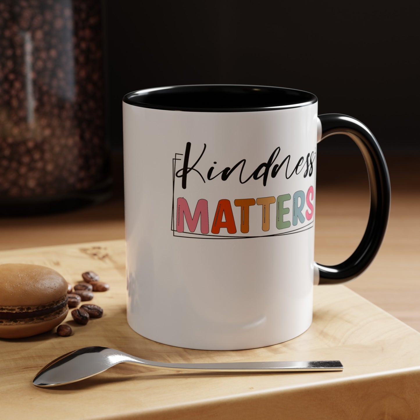 Kindness Matters-Accent Coffee Mug (11, 15oz)