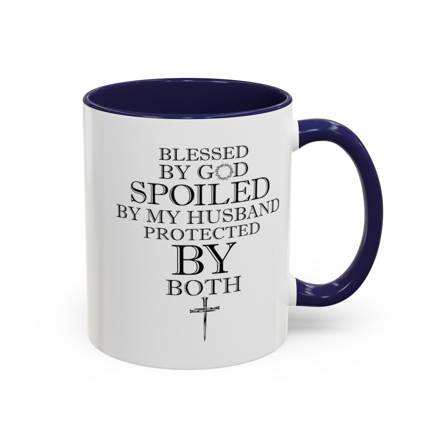 Blessed by God-Accent Coffee Mug (11, 15oz)