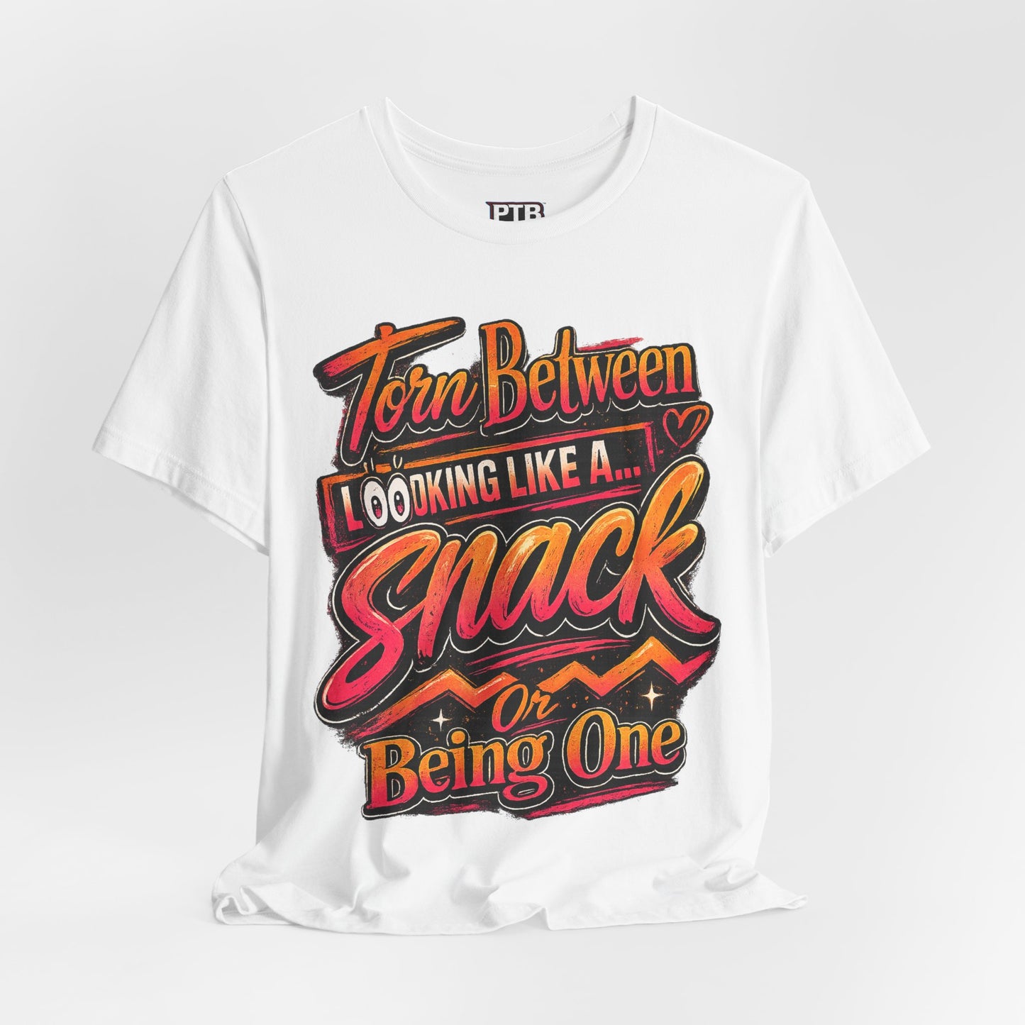 A Snack-Funny Graphic Jersey Knit T-Shirt
