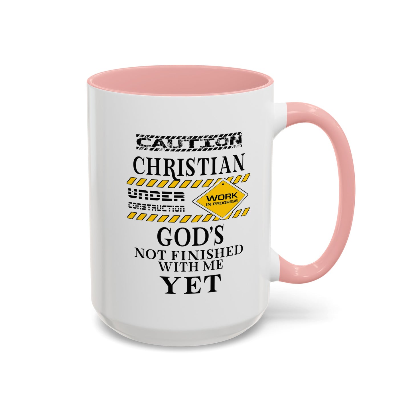 Christian Under Construction-Accent Coffee Mug (11, 15oz)