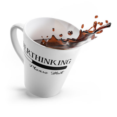 Overthinking-Latte Mug, 12oz