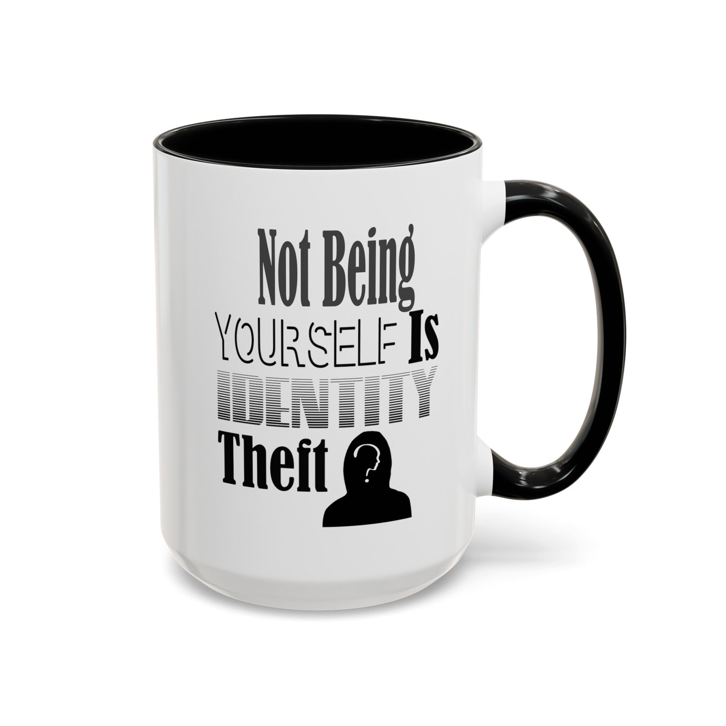 Identity Theft-Accent Coffee Mug (11, 15oz)