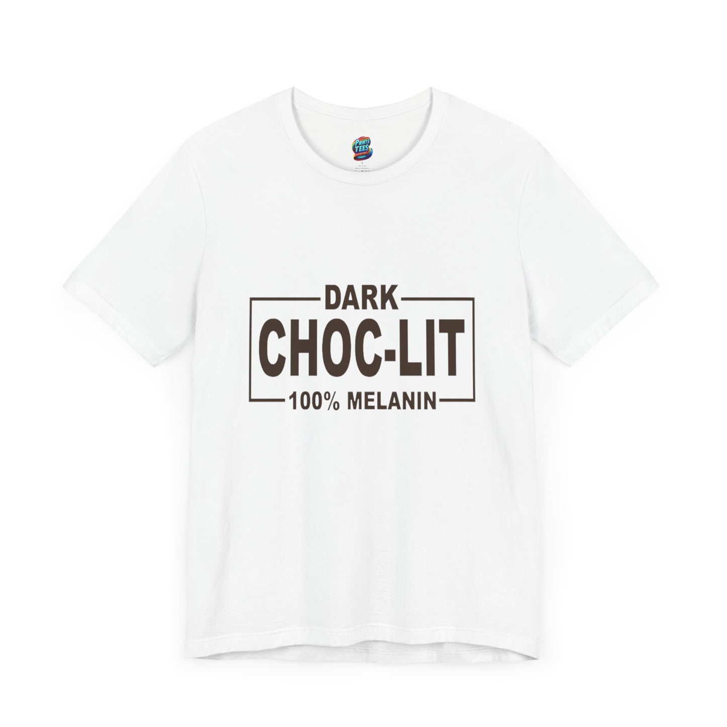 Dark Choc-Lit-Jersey Knit T-Shirt