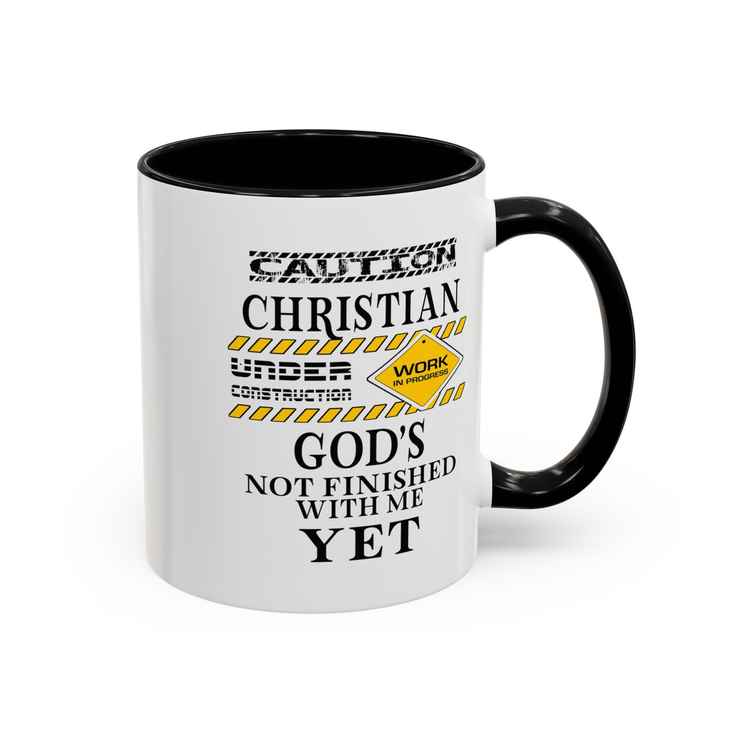 Christian Under Construction-Accent Coffee Mug (11, 15oz)