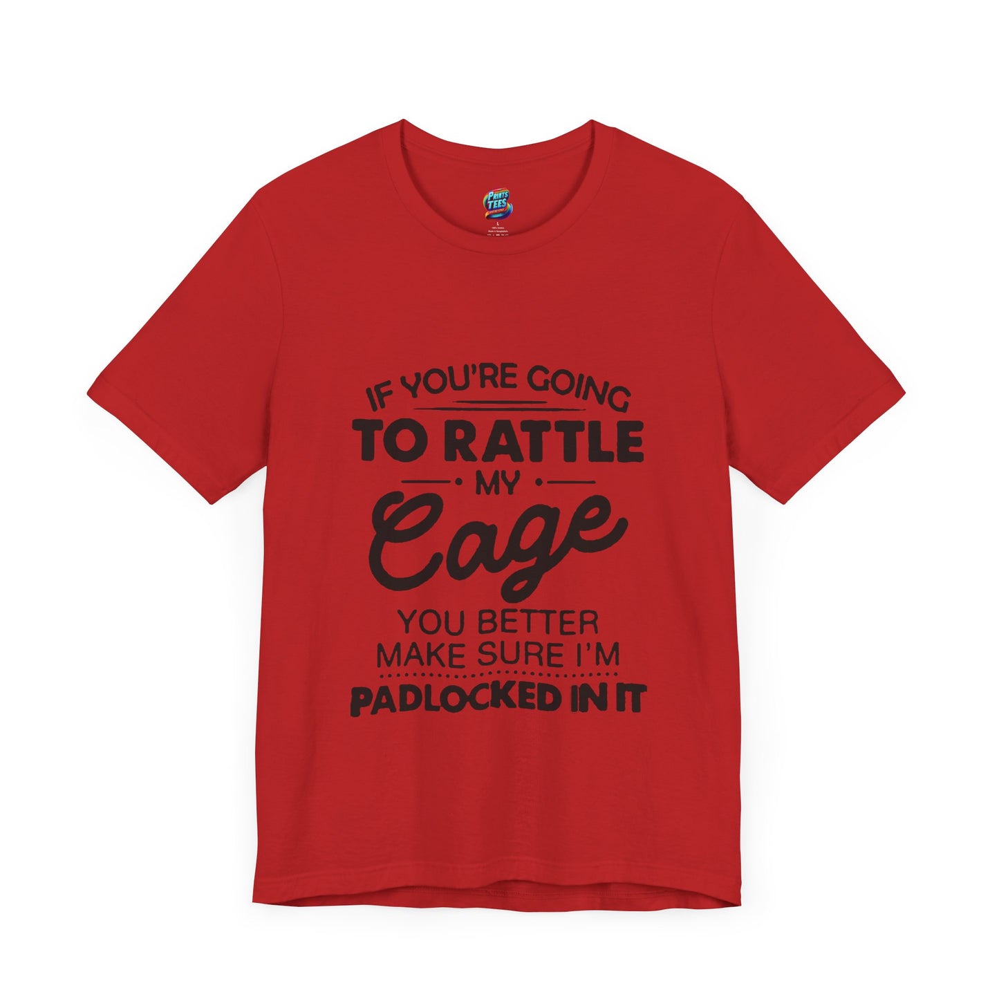 Rattle My Cage-Jersey Knit T-Shirt