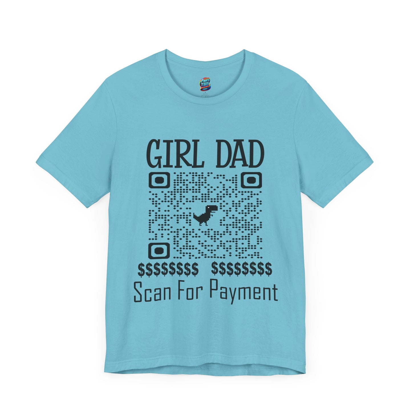 Scan for Payment-Jersey Knit T-Shirt