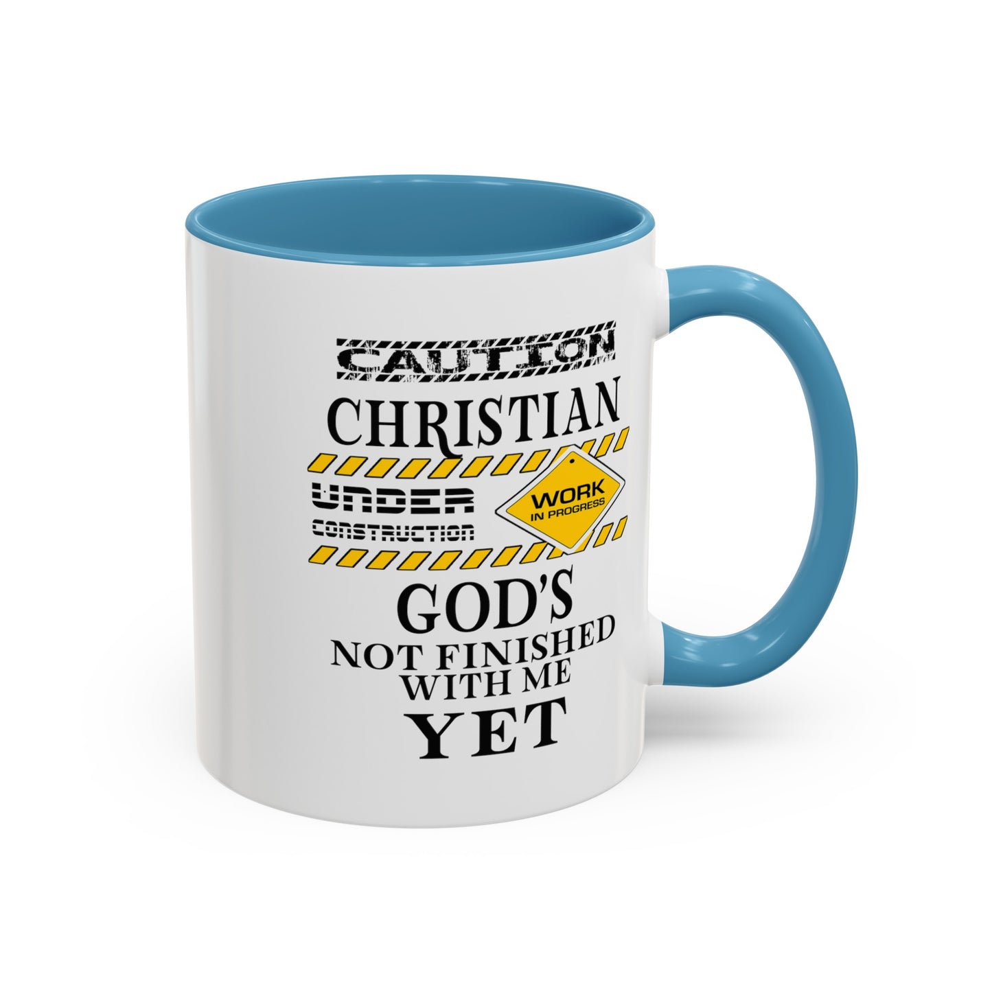Christian Under Construction-Accent Coffee Mug (11, 15oz)