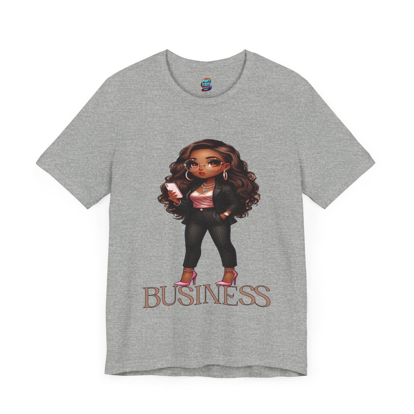 Standing on Business-Brown Woman-Jersey Knit T-Shirt