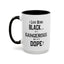 Black is Dangerous-Accent Coffee Mug (11, 15oz)