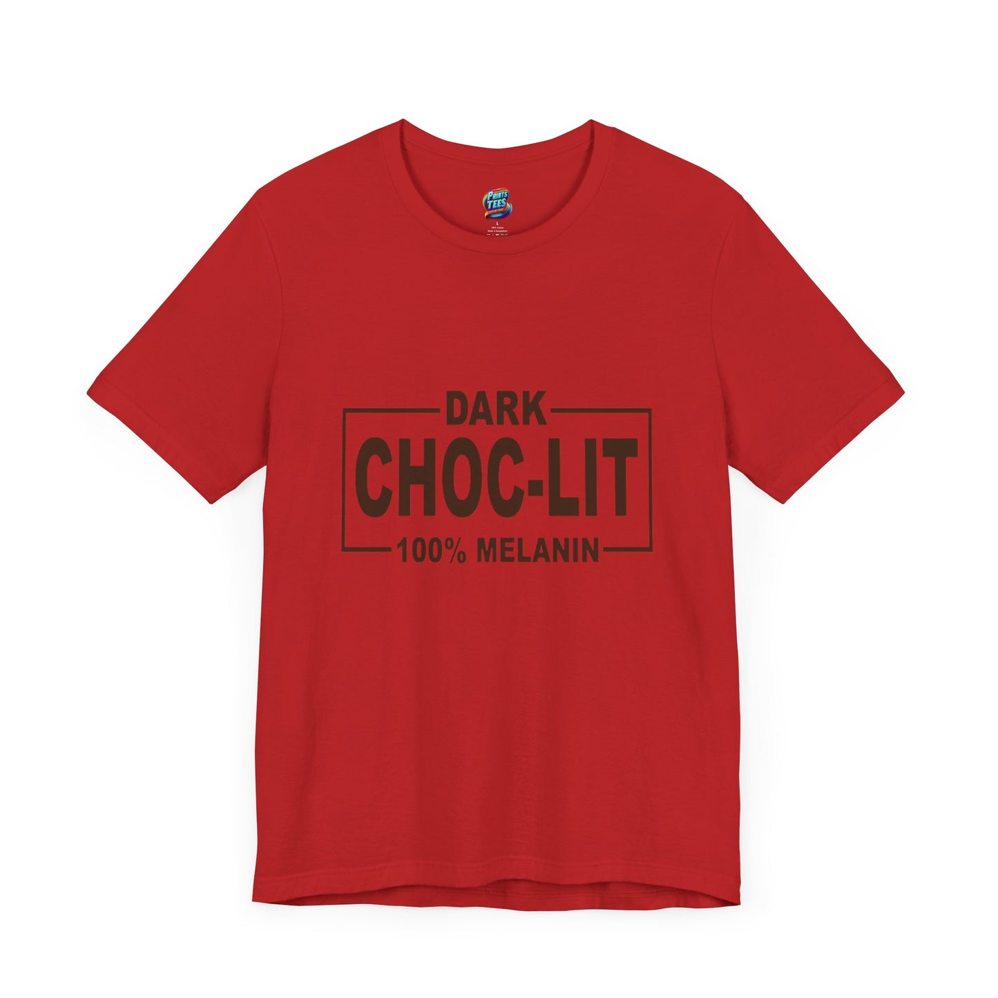 Dark Choc-Lit-Jersey Knit T-Shirt