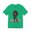 Standing on Business-Black Woman-Jersey Knit T-Shirt