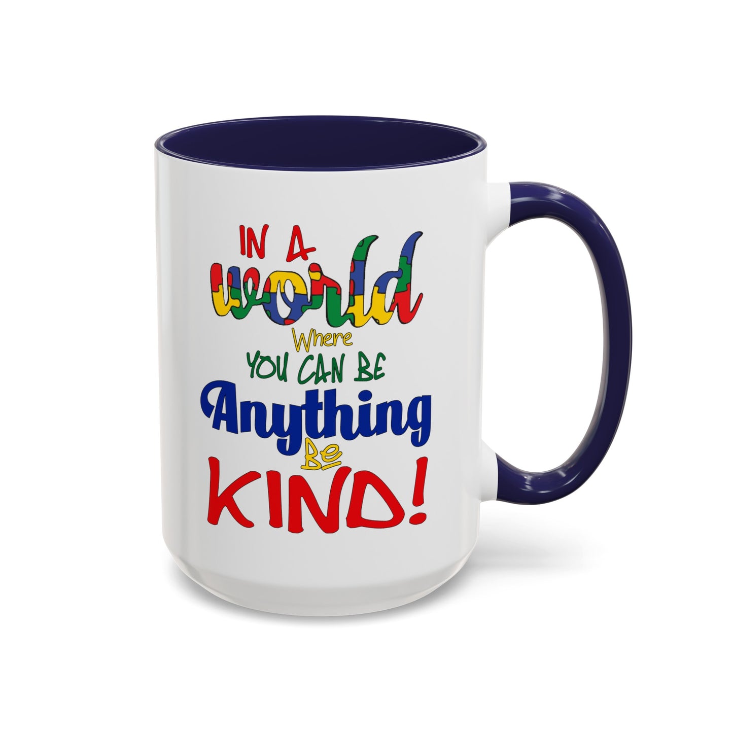 Be Kind-Accent Coffee Mug (11, 15oz)