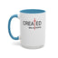 Created With Purpose-Accent Coffee Mug (11, 15oz)