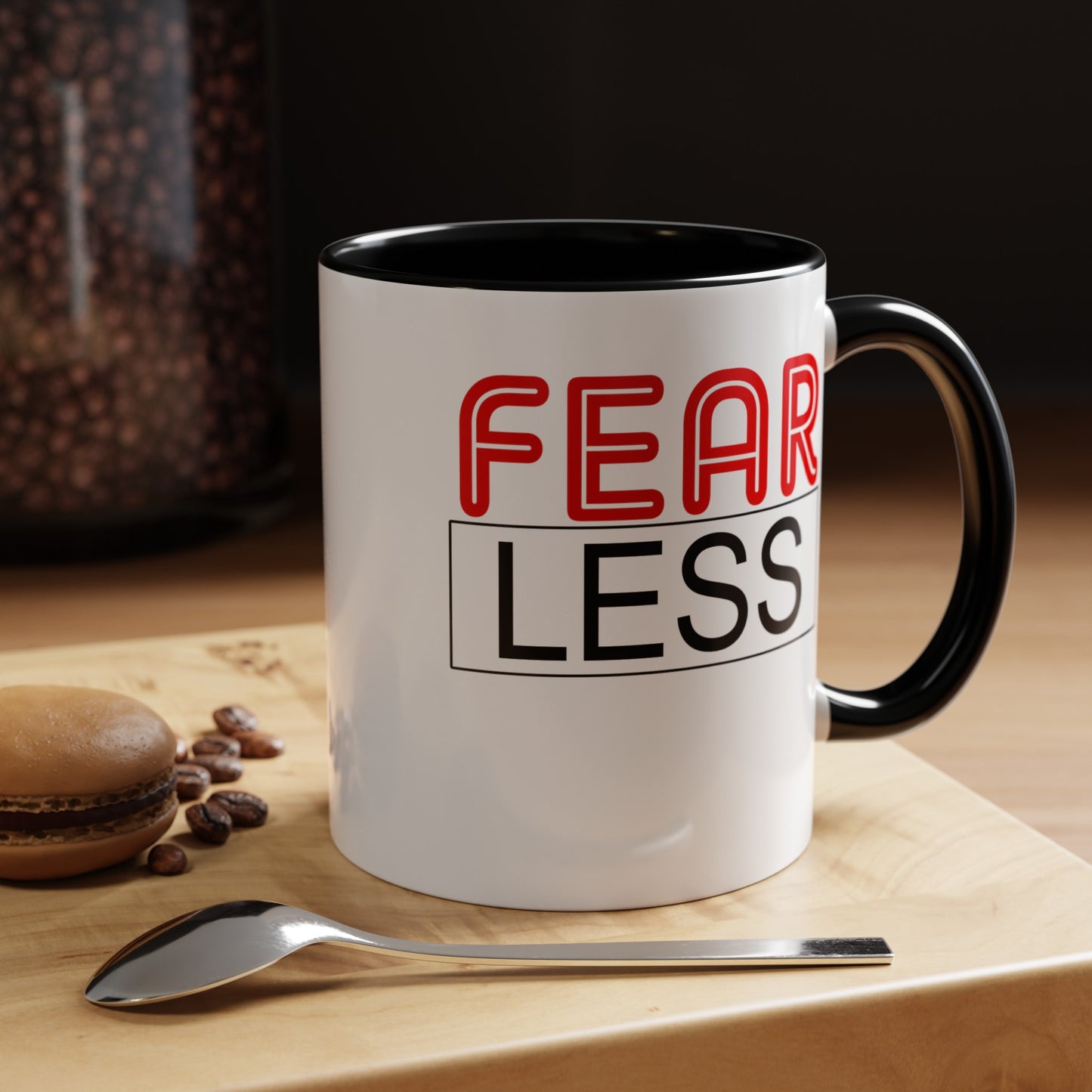 Fear-Less-Accent Coffee Mug (11, 15oz)