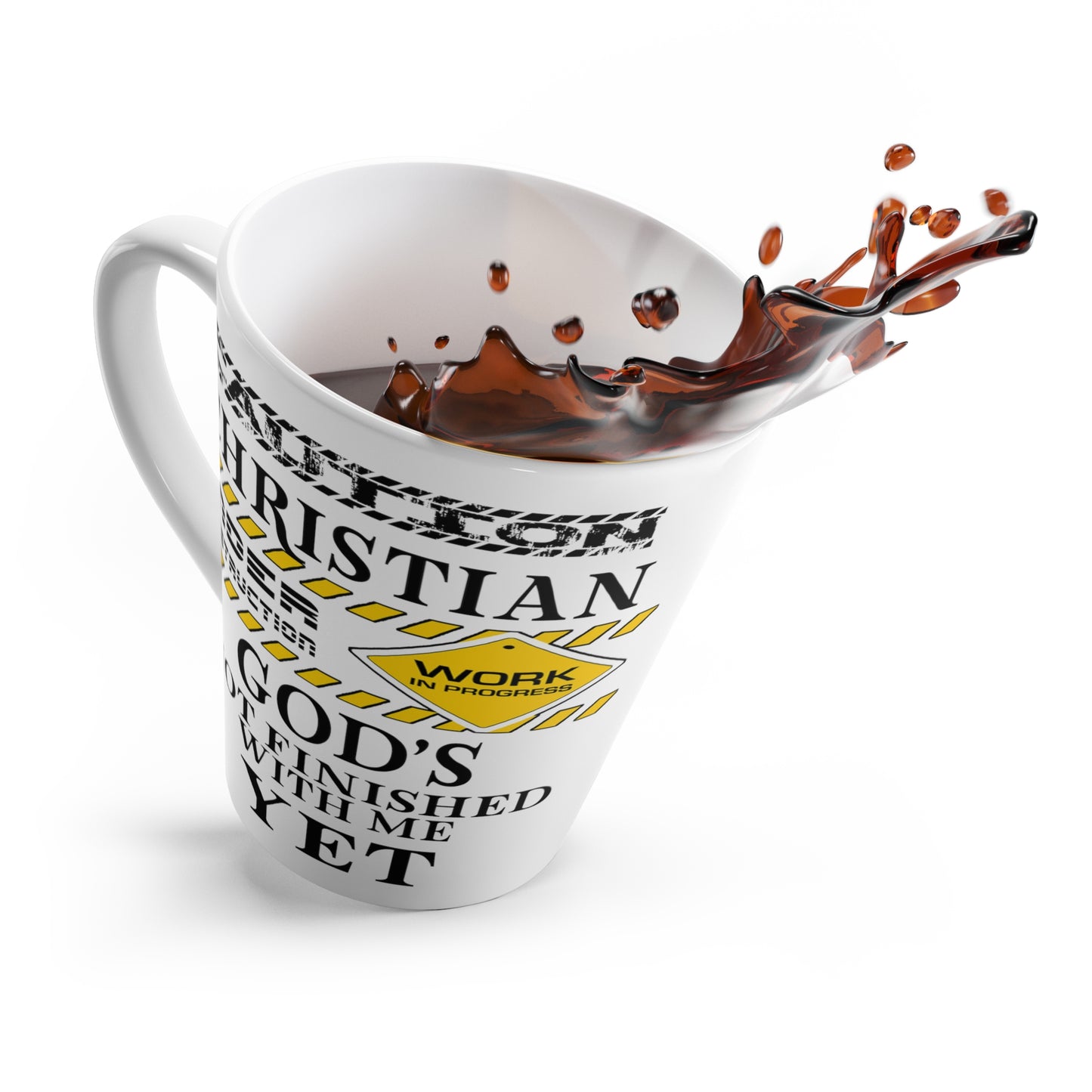 Christian Under Construction-Latte Mug, 12oz